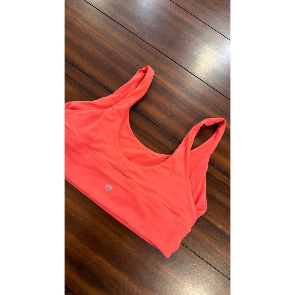 Lululemon Align Reversible Bra Light Support Nulu Coral Pink Size 10 LW2CYOS - Picture 5 of 14